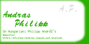 andras philipp business card